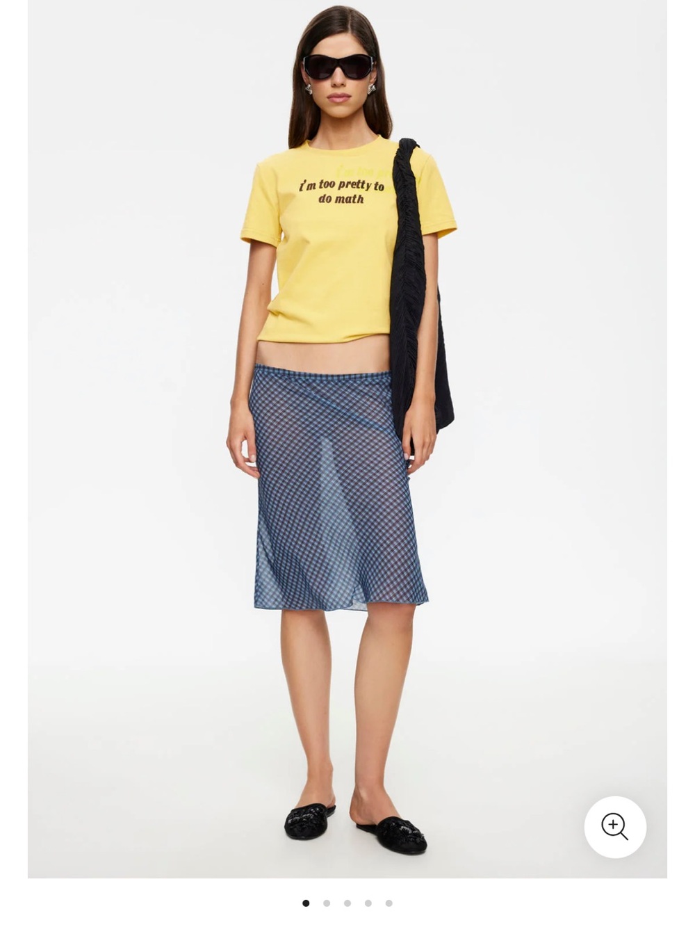 Lioness Shoreline Midi Skirt, Size XS, Color Smoke Check